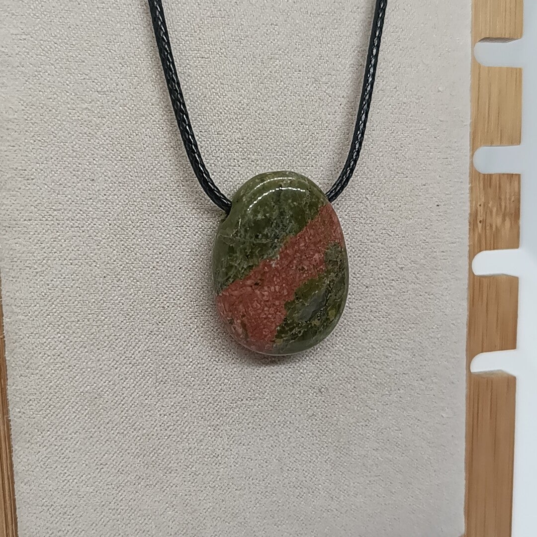 Pendentif Unakite - Pierres Percées