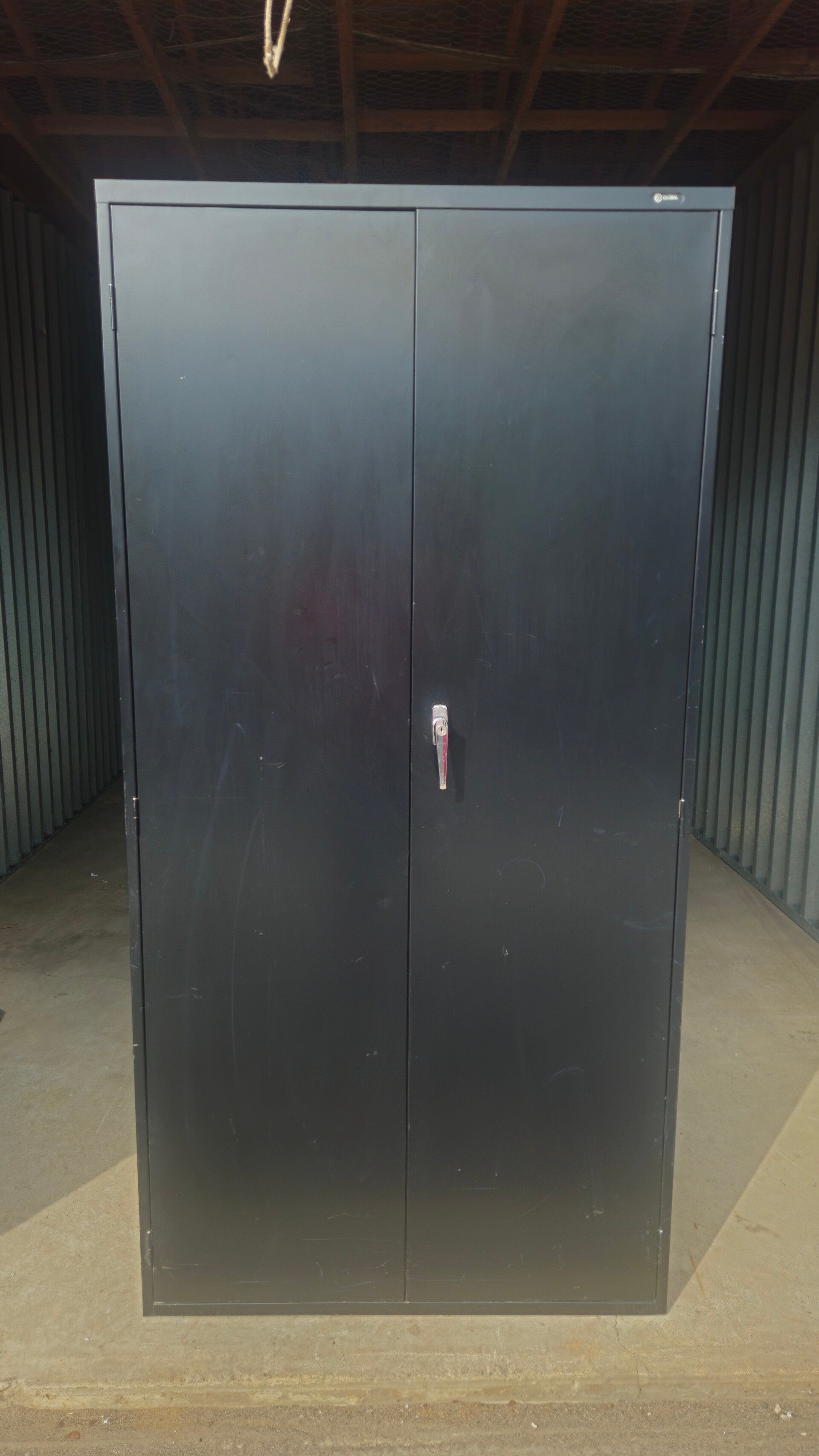 Global Metal Storage Cabinet Lock & Key Included 🔑