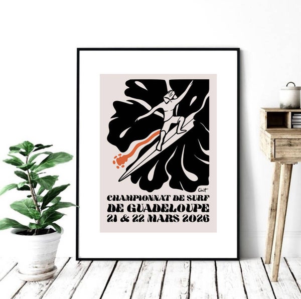 POSTER CHAMPIONNAT SURF GUADELOUPE 2026-MEN
