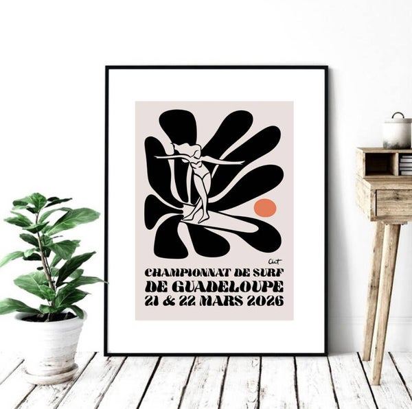 POSTER CHAMPIONNAT SURF GUADELOUPE 2026-WOMEN