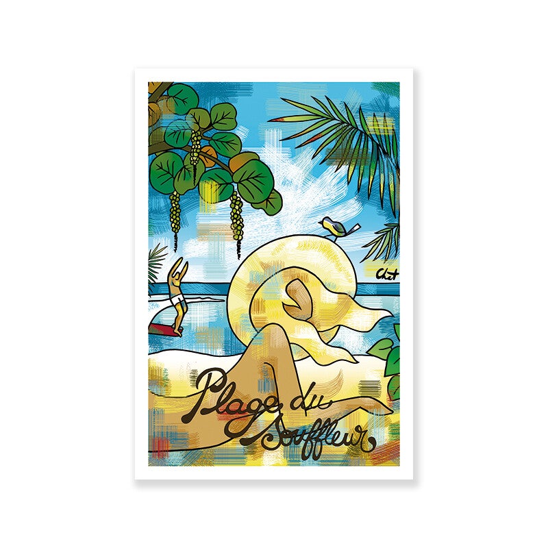 AFFICHE Plage du souffleur