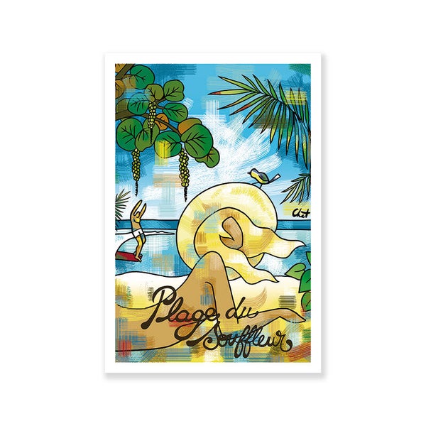 AFFICHE Plage du souffleur