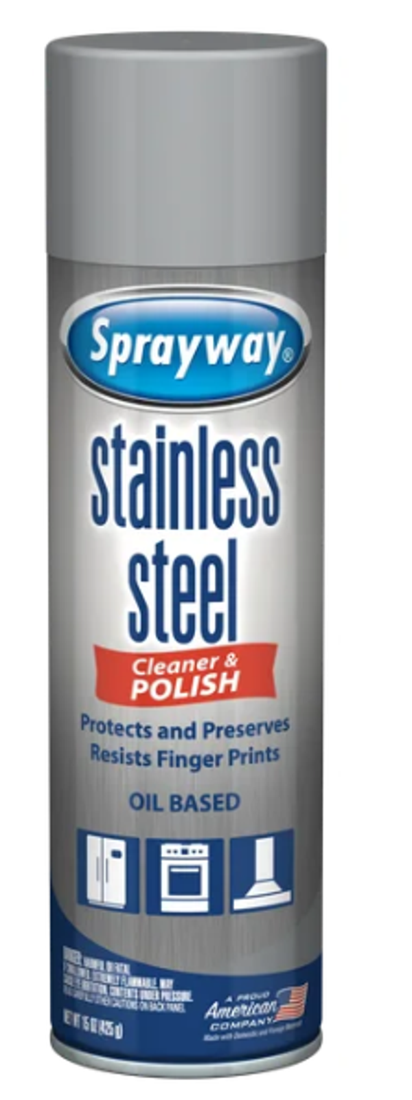 Sprayway 15 Ounce Stainless Steel Cleaner and Polish
