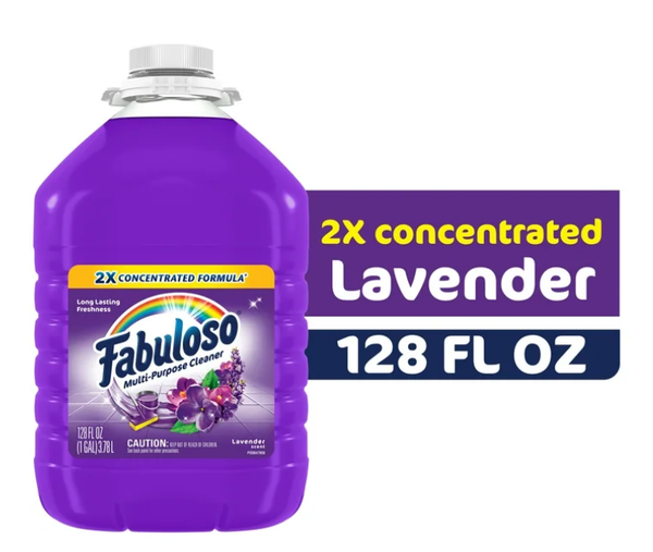 Fabuloso Multi Surface All Purpose Floor Cleaner, Lavender Scent, 128 fl oz
