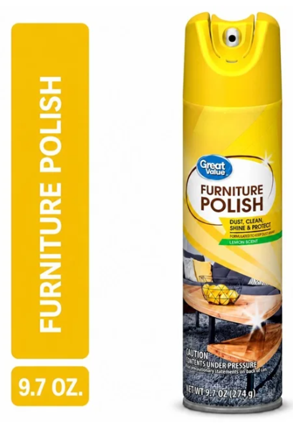 Great Value Furniture Polish, Lemon Scent, 9.7 oz