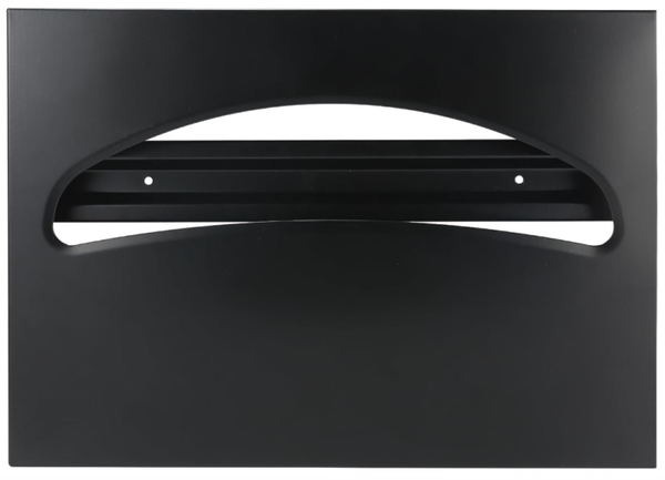 Stainless Steel Toilet Seat Cover Dispenser, Wall Mount Single or 1/2 Fold Large Capacity Toilet Seat Covers Holder for Commercial and Residential, Matt Black