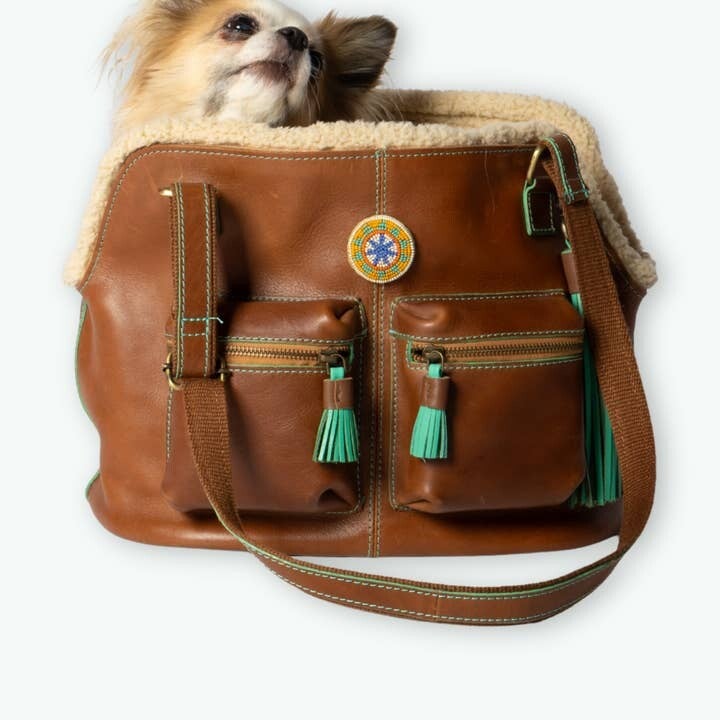Hund väska boho stil