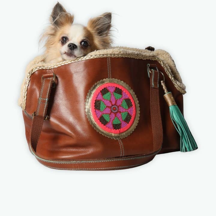 Hund väska boho stil