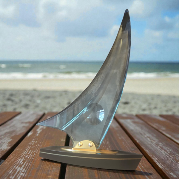 Sailboat Trophy Sculpture 1987