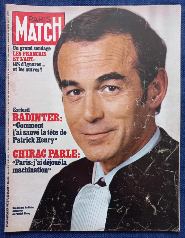 PARIS MATCH N° 1445 du 04.02.1977