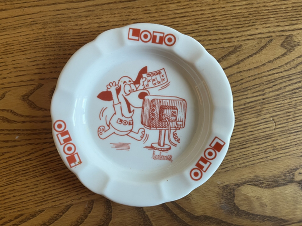 CENDRIER LOTO DECOR BARBEROUSSE