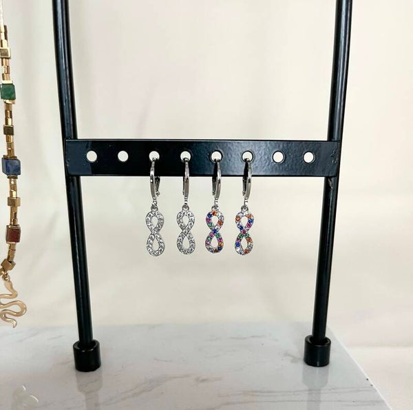 Sparkle infinity earrings