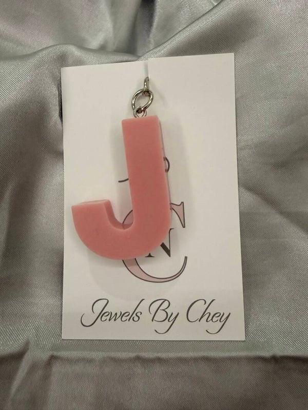 Alfabet letter J - kleur roze