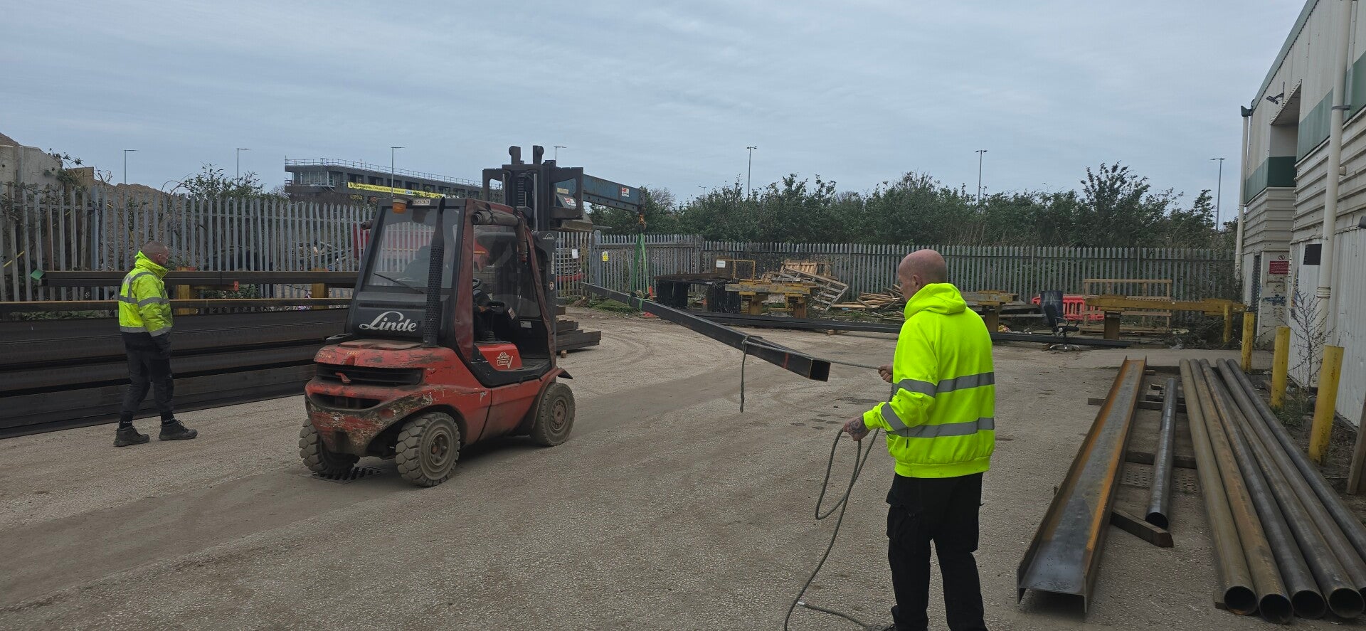 Oversized load under slung using crane jib attachment in the wirral area