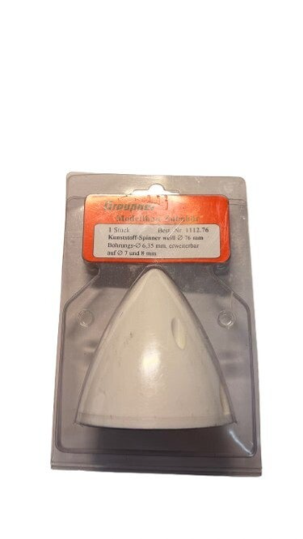 Graupner Kunststoff-Spinner weiß 76mm, Best.-Nr.: 1112.76