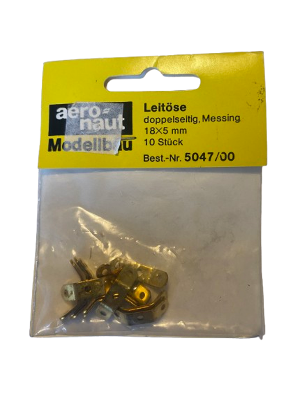Aeronaut Leitöse 18x5mm doppelseitig, Messing Best.- Nr. 5047/00