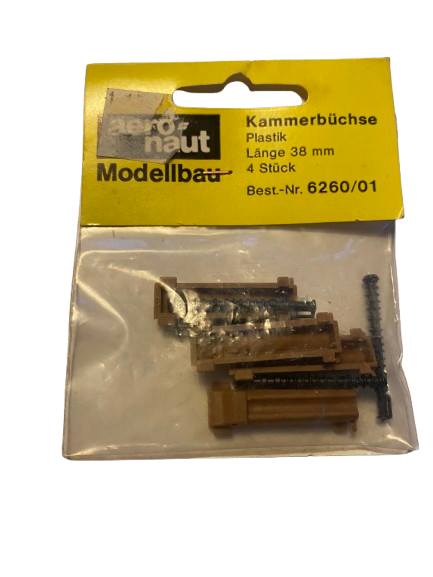 Aeronaut Kammerbüchse Plastik Länge 38mm 4Stk. Best.- Nr. 6260/01