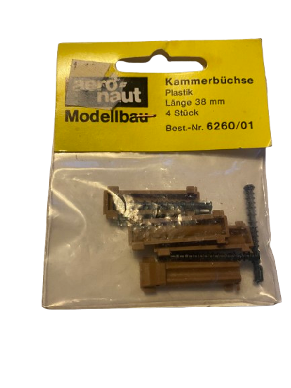 Aeronaut Kammerbüchse Plastik Länge 38mm 4Stk. Best.- Nr. 6260/01