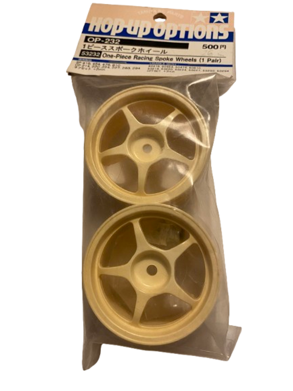 Tamya One- Piece Racing Spoke Wheels 1:10 1Paar weiß Best.- Nr. 53232