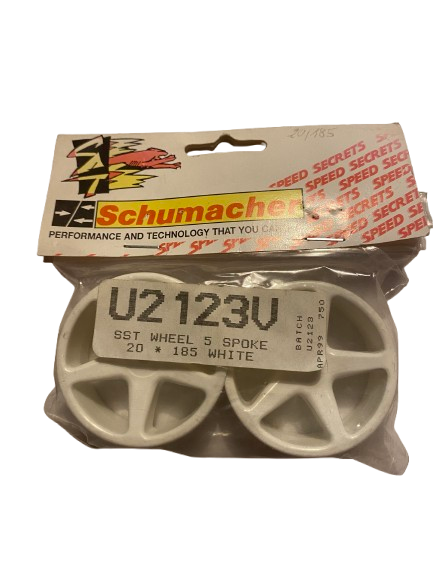 Schumacher 20mm TC-Felgen 5 Speichen  weiß 1:10 Best.-Nr. U2123