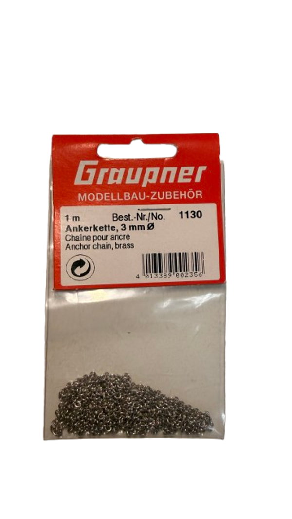 Graupner Ankerkette, Durchmesser 3mm Best.- Nr. 1130