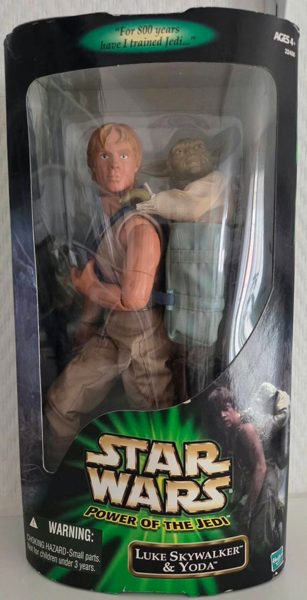 Star Wars Power of the Jedi – Luke Skywalker & Yoda 12" – Hasbro/Tomy