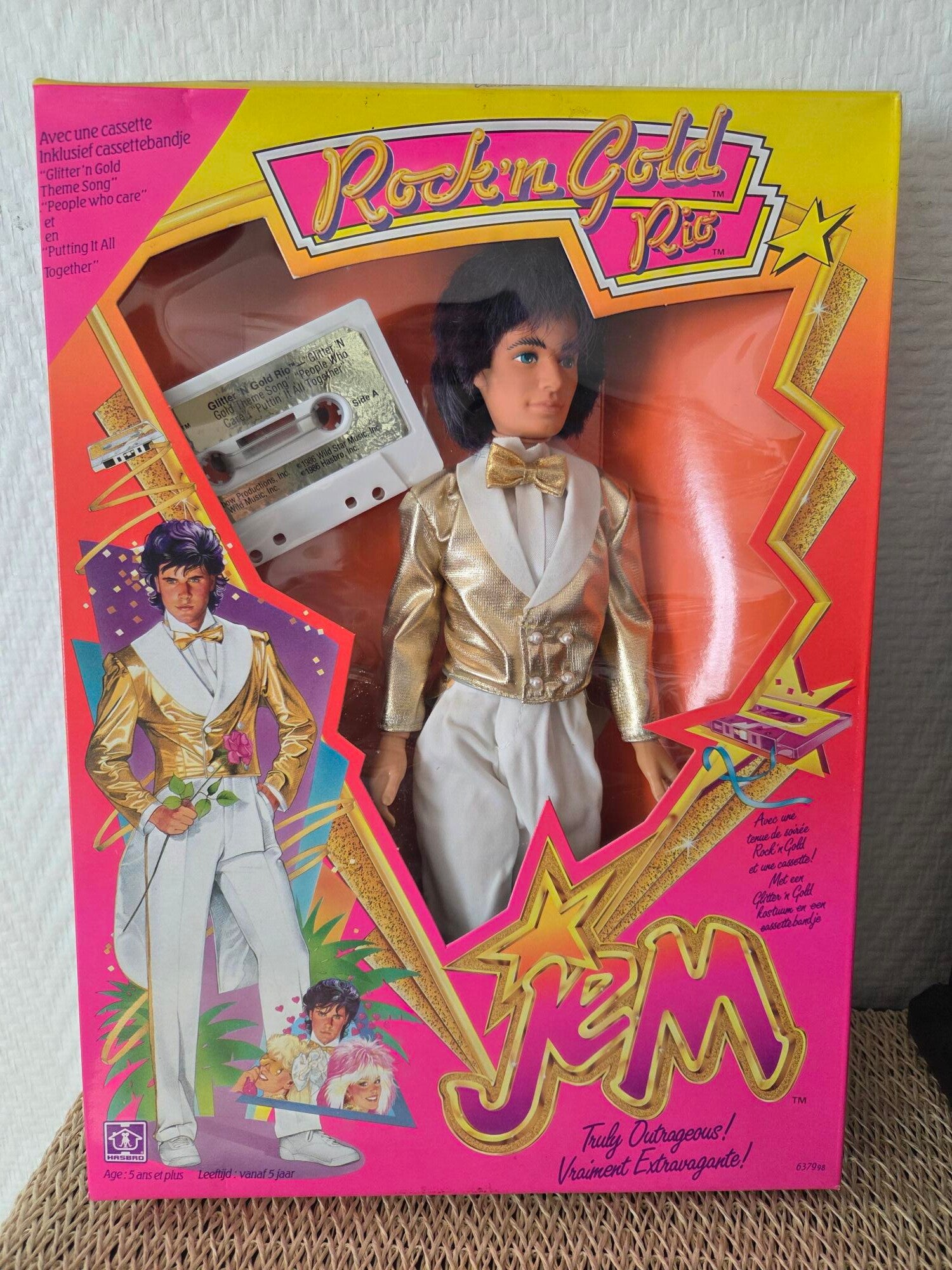 Jem and the Holograms – Rio Pacheco – Rockin' Gold – Figurine Hasbro 1986 – 30 cm