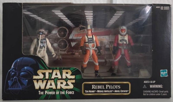 Star Wars The Power of the Force – Rebel Pilots – Ten Numb, Wedge Antilles & Arvel Crynyd – Hasbro/Tomy