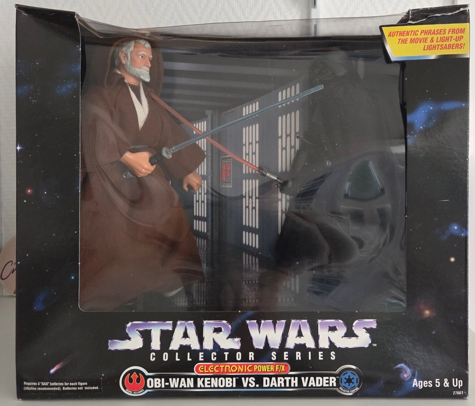 Star Wars Collector Series Electronic Power F/X – Obi-Wan Kenobi vs Darth Vader – Kenner