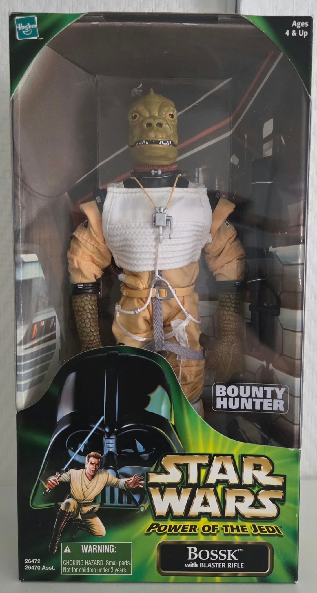 Star Wars Power of the Jedi – Bossk Bounty Hunter 12" avec Blaster Rifle – Hasbro