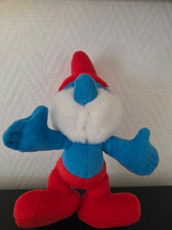 Peluche Grand Schtroumpf – Peluche vintage officielle 1999 – Les Schtroumpfs