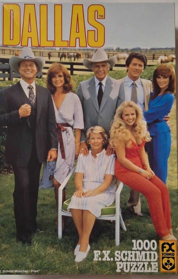 Puzzle Officiel Dallas 1000 Pièces – F.X. Schmid 1982 – Neuf Sous Blister – Collector Années 80