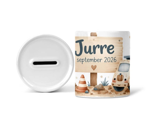 Spaarpot kranen en vrachtwagens