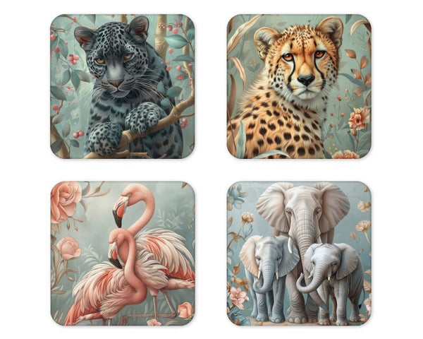 Onderzetters wilde dieren