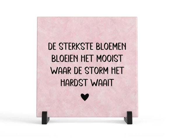 Tegeltje de sterkste bloemen