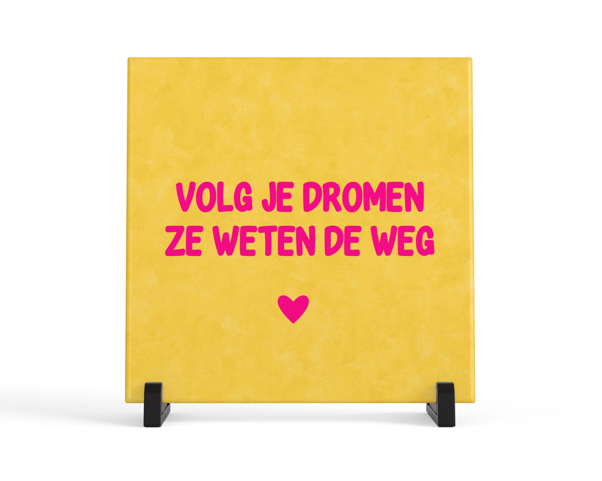 Tegeltje volg je dromen ze weten de weg