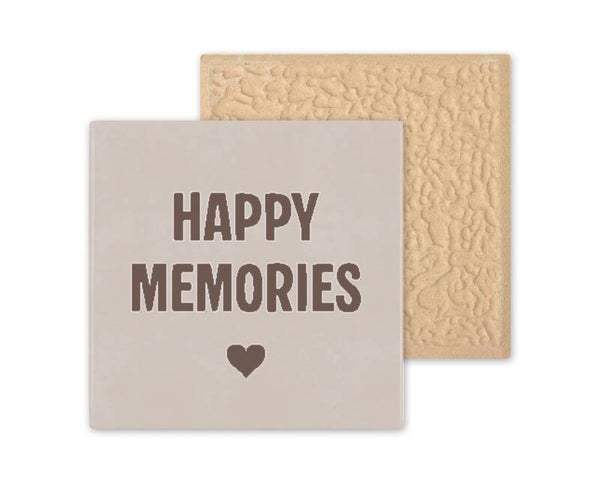 Tegeltje Happy memories