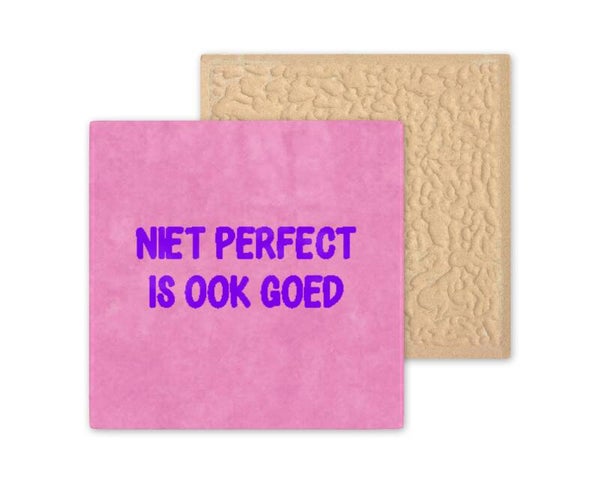 Tegeltje niet perfect is ook goed