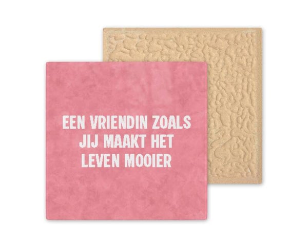 Tegeltje Een vriendin zoals jij