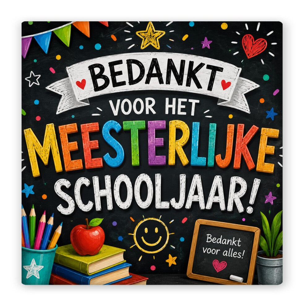 Keramiek magneet Bedankt voor het MEESTERLIJKE schooljaar