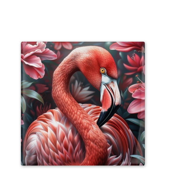 Tegeltje Flamingo