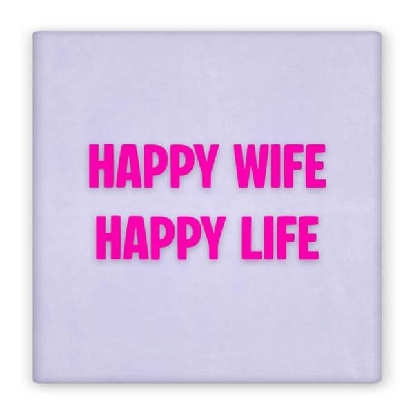 Magneet happy wife happy life