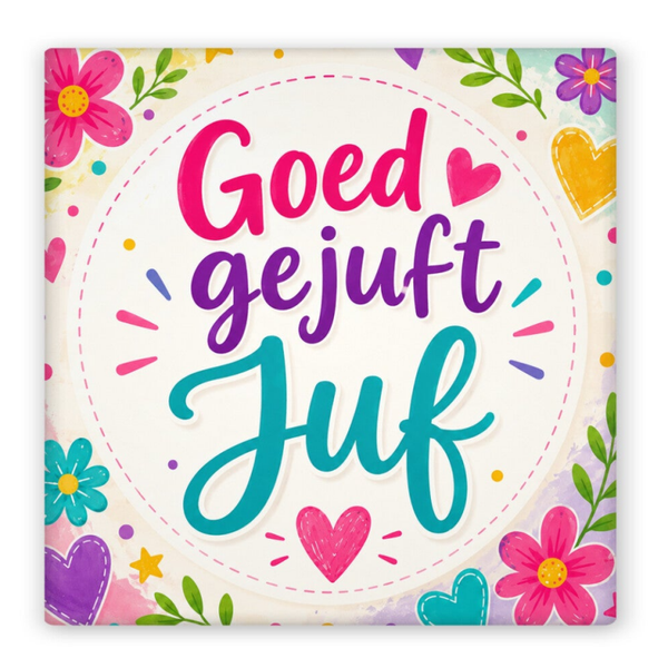 Keramiek Magneet Goed gejuft Juf