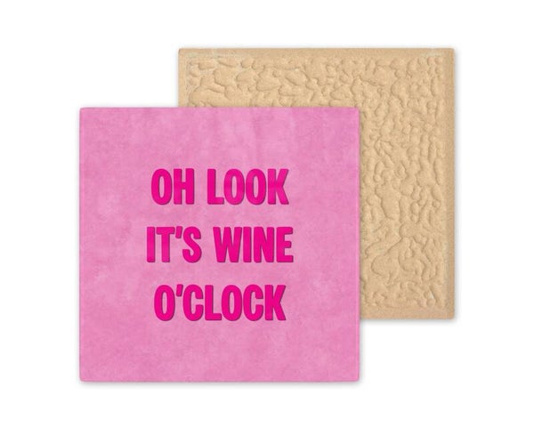 Tegeltje oh look it's wine o clock