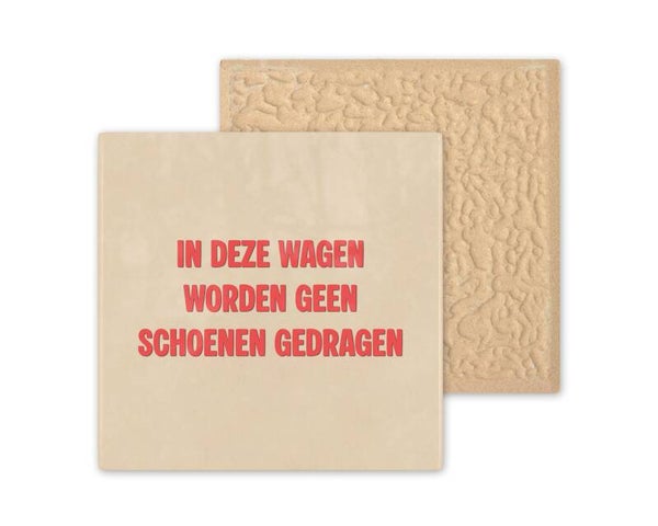 Tegeltje in deze wagen