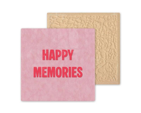 Tegeltje Happy memories