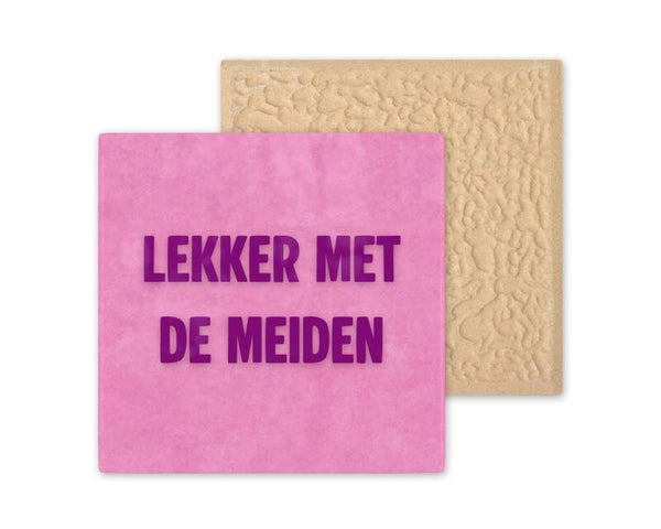 Tegeltje lekker met de meiden