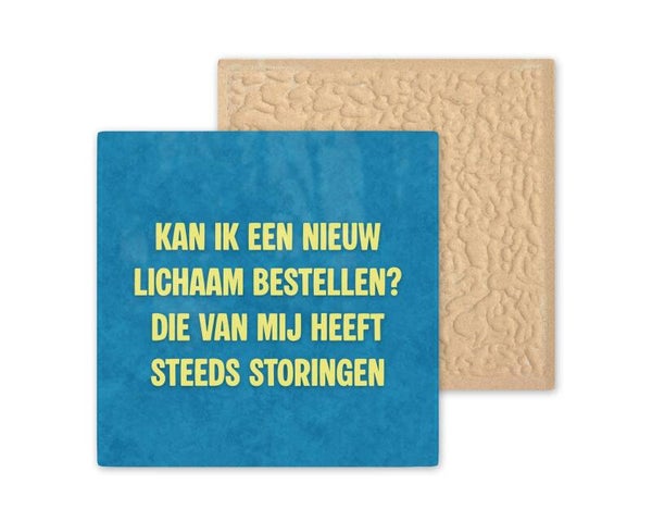 Tegeltje kan ik een nieuw lichaam bestellen? Die van mij heeft storingen
