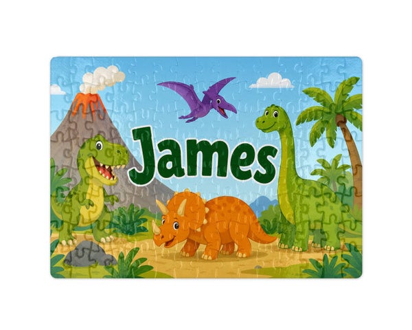 Puzzel Dino's met naam
