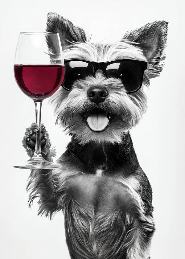 Poster Yorkshire met wijn